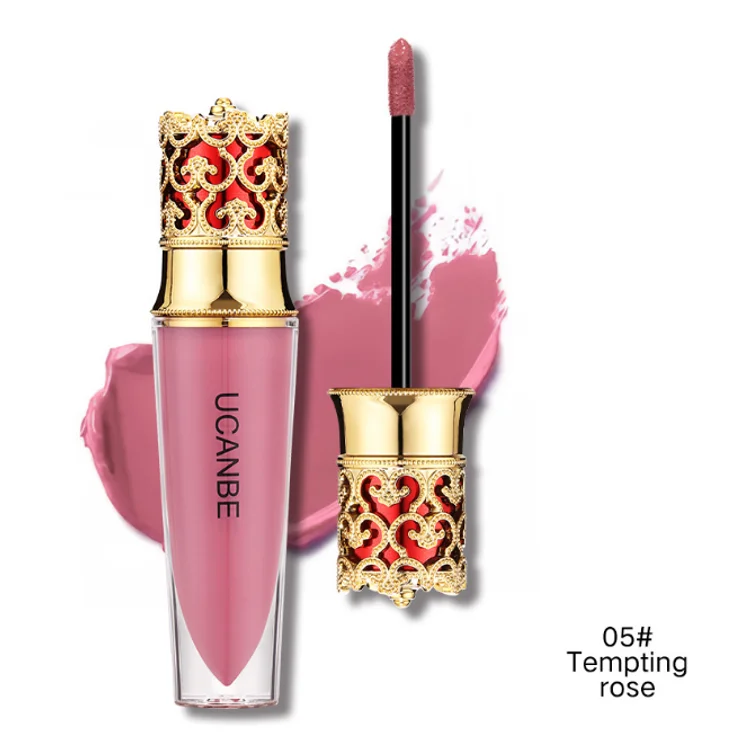 
pigment for lipgloss creamy vendors wholesale cosmetic with private logo Crown lipstick red holographic lipgloss 