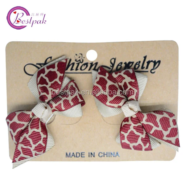 
2014 spidery line two layers grosgrain ribbon hair clip 