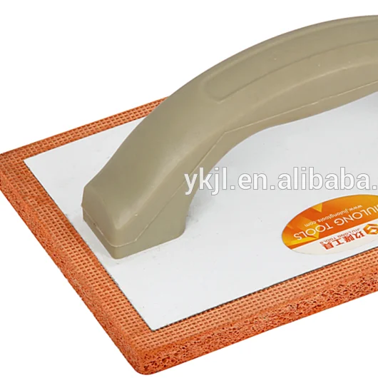 plastic handle foam plastering trowel aluminium plate plaster trowel for cleaning tile and wall