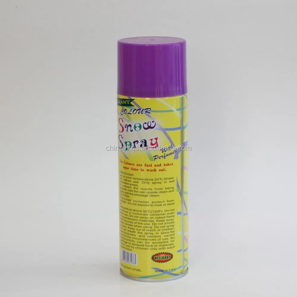 670 мл цветной снежный спрей с парфюмером для счастливого Holi