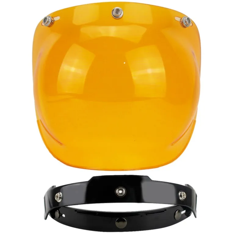 Универсальный 3-Кнопки Флип регулируемый объектив пузырь козырек уход за кожей лица щит маска для мотоциклетный шлем Capacete Casco половина шлемы