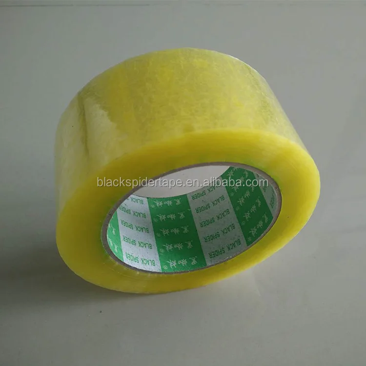 Custom logo Printing Yellowish Adhesive  Bopp Packing Tape Transparent  Waterproof  Cello Tape