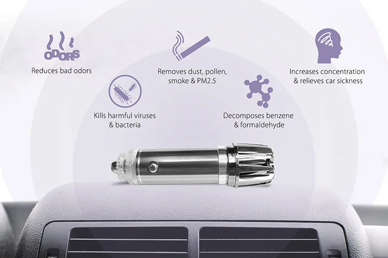 JO-6278 Ozone Generator Medical Therapy Car Scent Machine Healthlead Air Purifier Portable