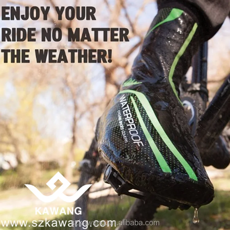 
Cycling PU waterproof elastic bicycle motorcycle bike overshoes cover 