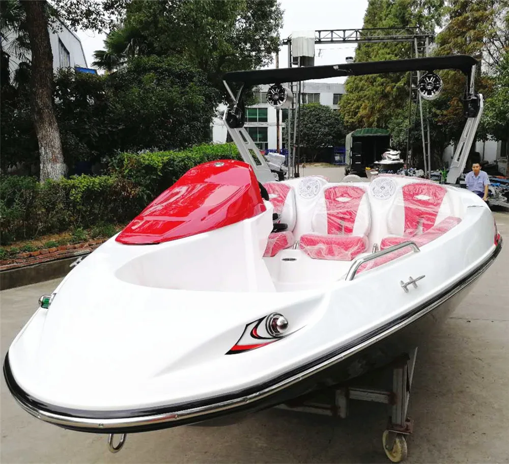 China Factory Speed Fiberglass Sport Boat 4.8 Meter 16 ft