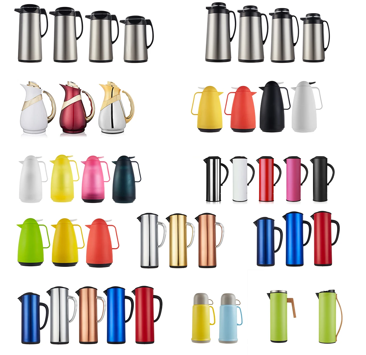 
( HPS-139-1.6L ) colorful plastic glass refill vacuum flask for water juice home use milk tea thermoses for home 