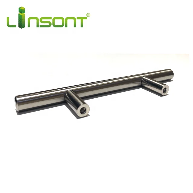 Linsont furniture cabinet hardware accessories iron brushed nickel kitchen handles Factory