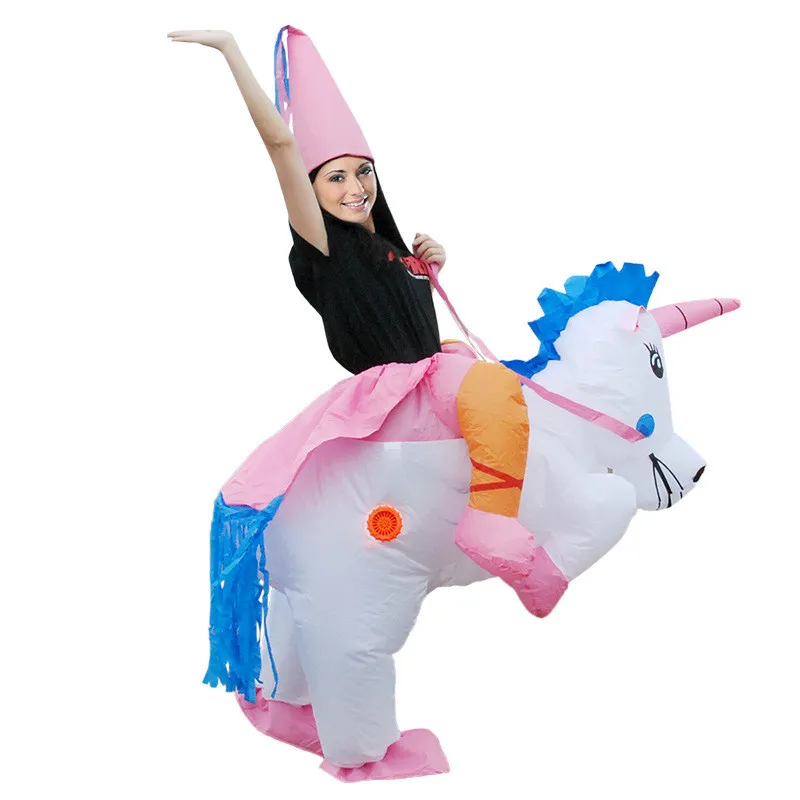 
Realistic Inflatable Walking Unicorn Costume for Adults and kids 