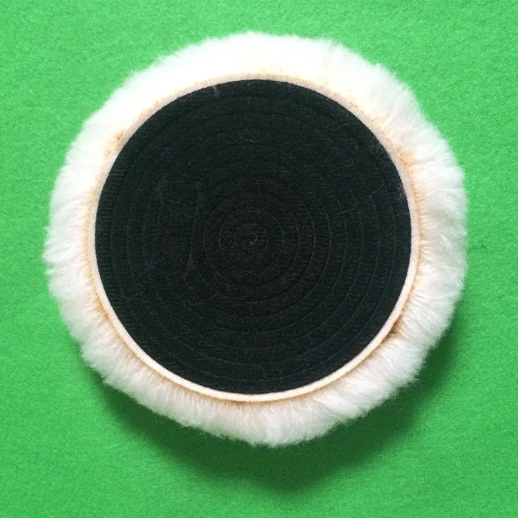
Custom Made Woolen Yarn Polishing Pad Australian Wool Buffing Wheel Pad 