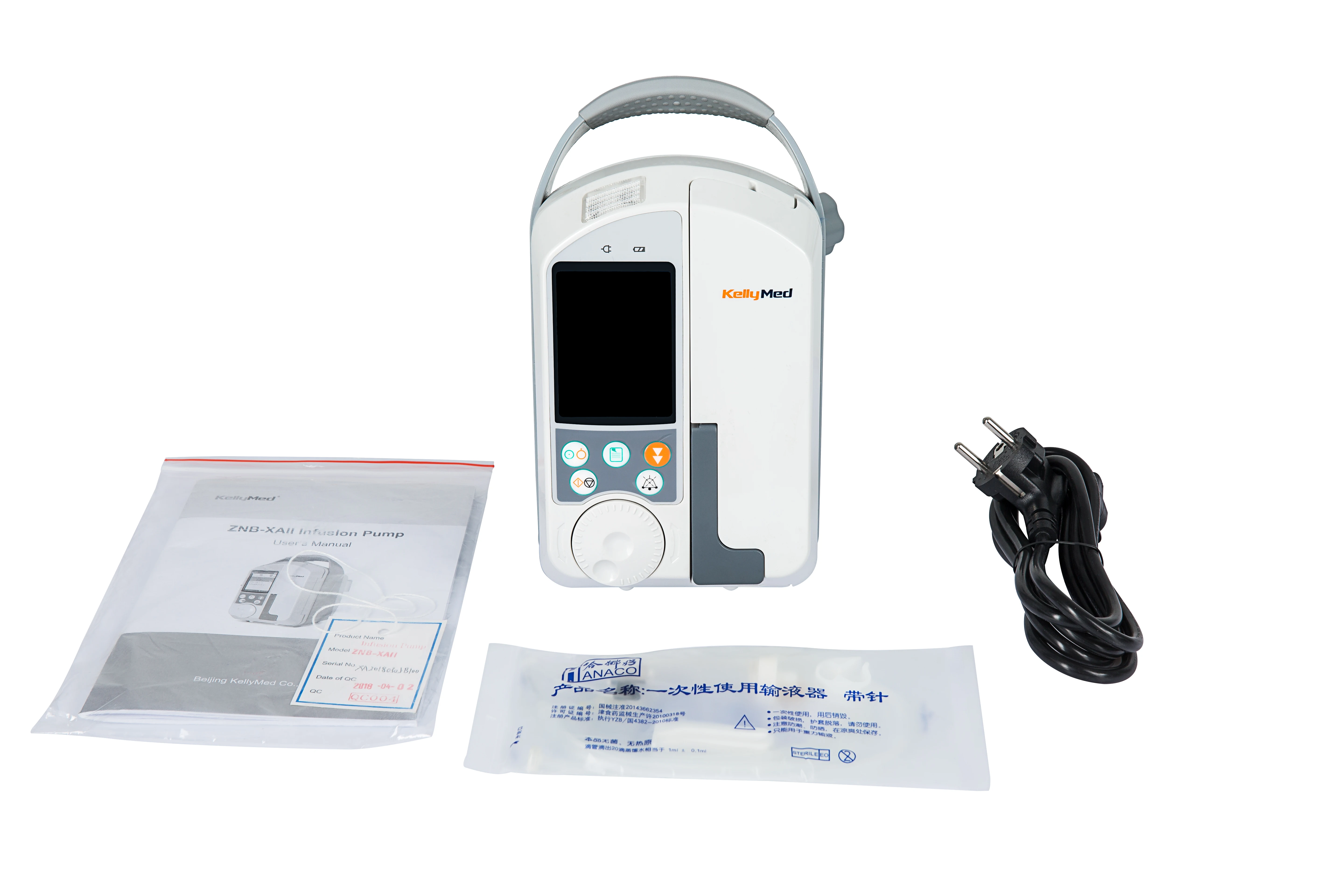 
Ambulance use high quality Medical Rotary Knob Volumetric Infusion Pump with druge library and key locker CE and FSC approved 