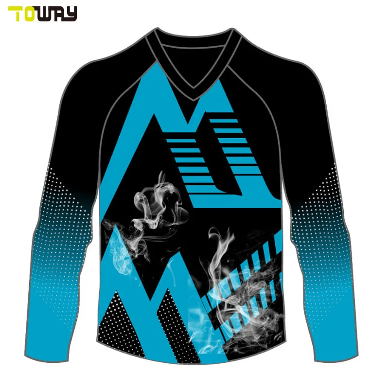 
Motocross Jersey White Motorcycle & Auto Racing Custom Motorbike Racing Suit Digital Heat Transfer Sublimation Print Sportswear 