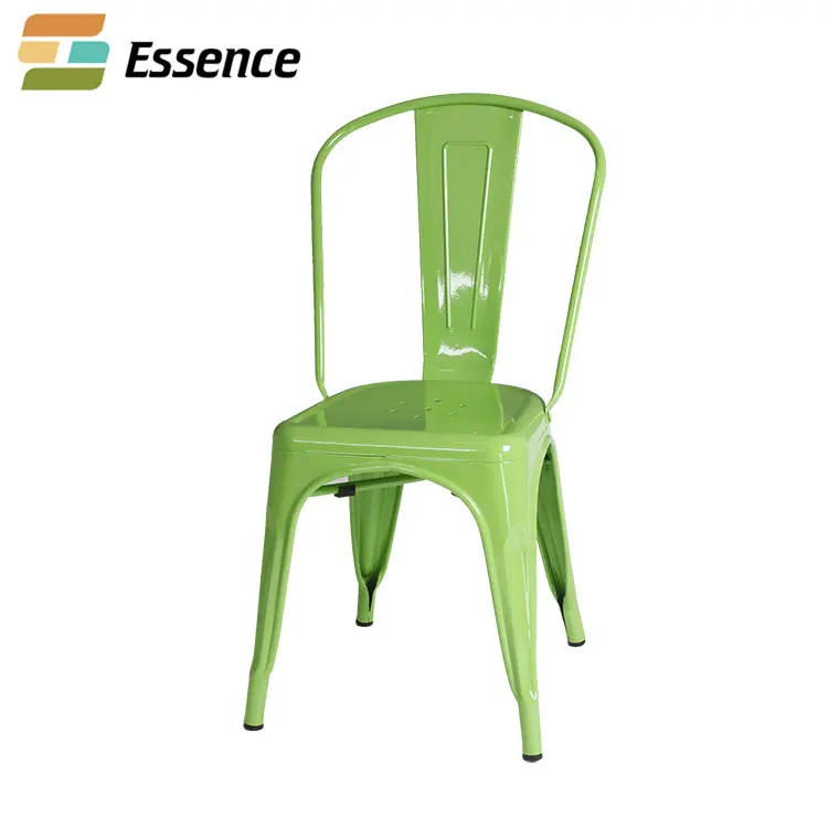 Well Designed industrial metal dining chair chairs wholesale white