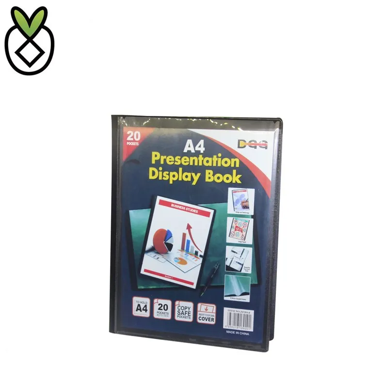 20 Pockets A4 Size Presentation Display Book on Stock