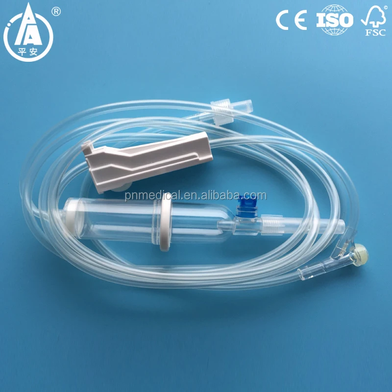 High safety DEHP free auto-stop liquid iv set