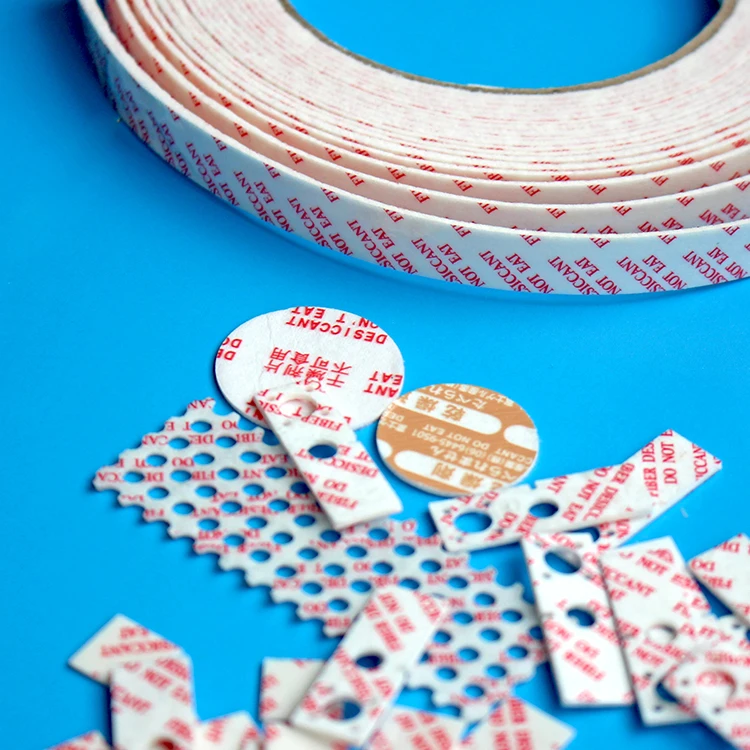 
natural plant fiber card desiccant sheet for shoes, food, pharmaceutical packaging 