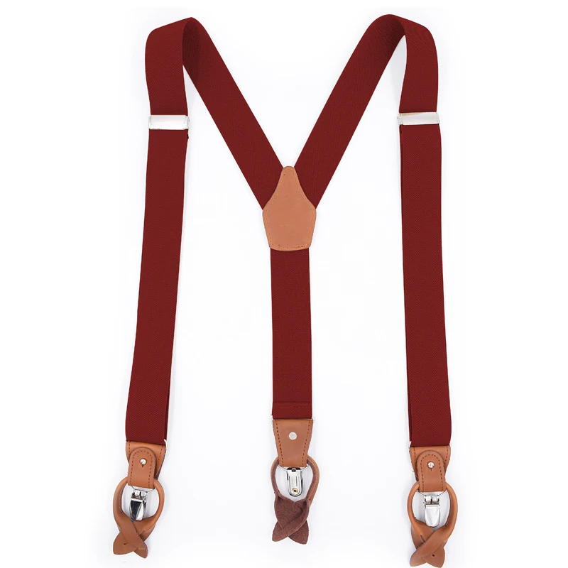 2019 yiwu longkang fashion leather men suspender