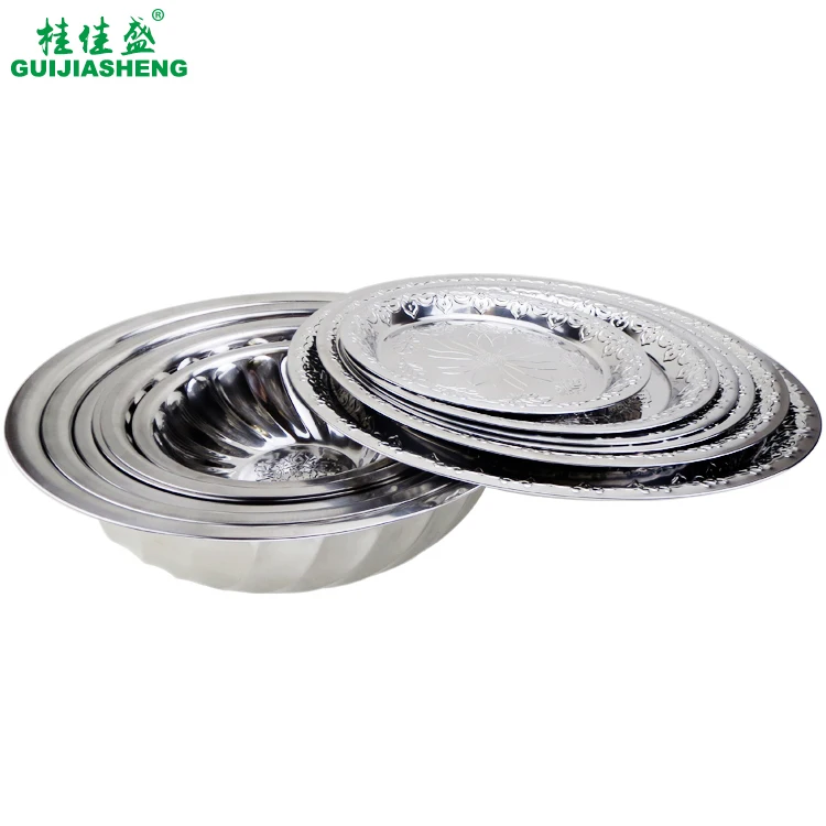 Africa market Stainless steel multiple deep oil basin with lid, big food mixing bowl, new decoration design