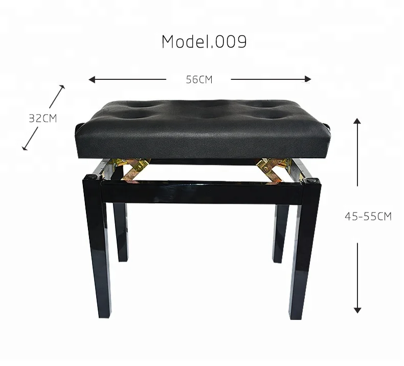 Factory China Factory Direct Wholesale Wood Adjustable Piano Chair Seat Price