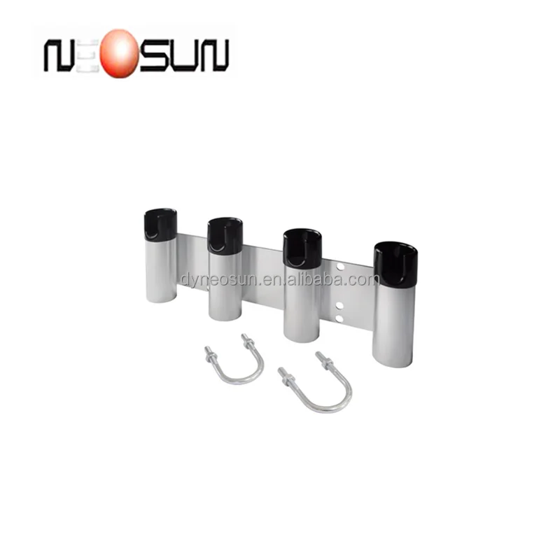 Anodized and coating Aluminium Fishing Rod Holder with 4 tubes