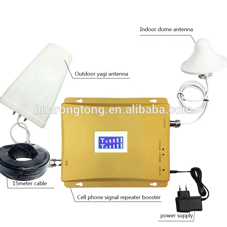 4G high gain repeater booster with outdoor LPDA yagi antenna
