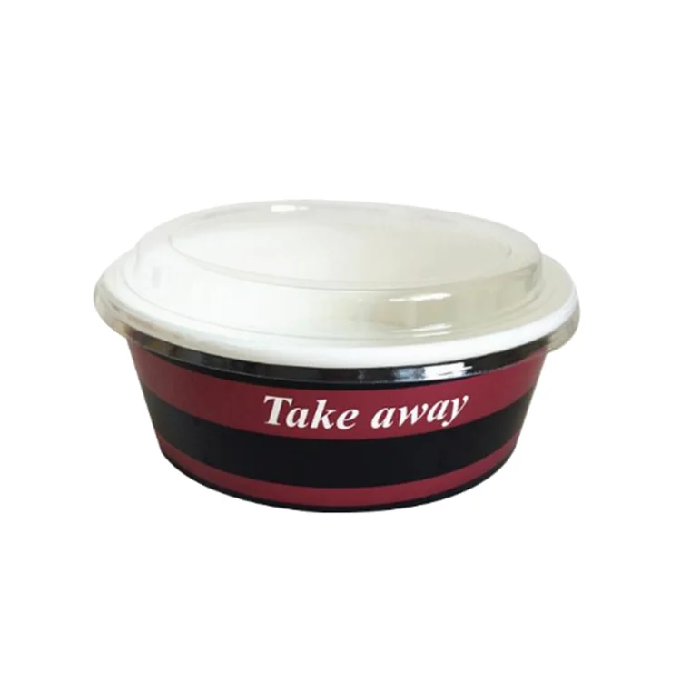 Fashionable take away new style salad paper bowl