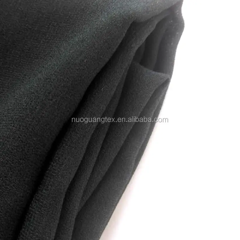 pure polyester 30D+35D 95gsm light weight air washed moss crepe/soft moss polyester crepe fabric