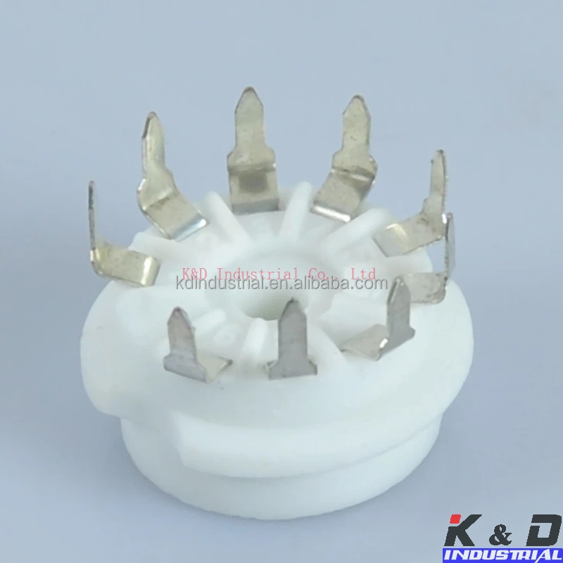 12AX7 ECC82 6922 6DJ8 9Pin Ceramic PCB Mount B9A Base Tube Socket