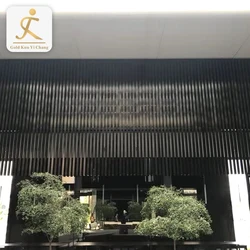 Indoor Hotel Restaurant SS Ceiling Mount Hanging Luxury Decorative Steel Pipe Partition Design