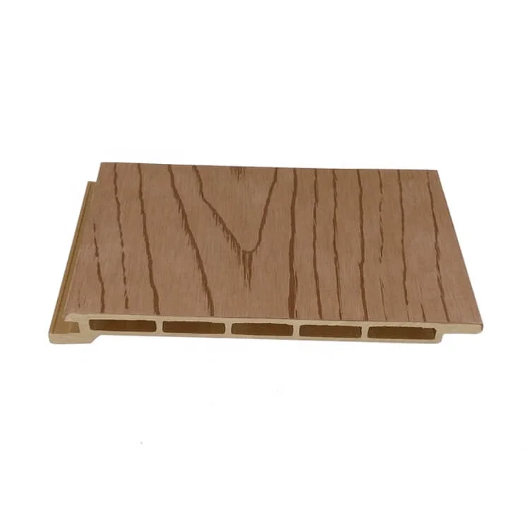 Exterior Composite Wall Planks 3D Wall Covering Outdoor Wood Plastic Siding WPC Wall Panel Decorative