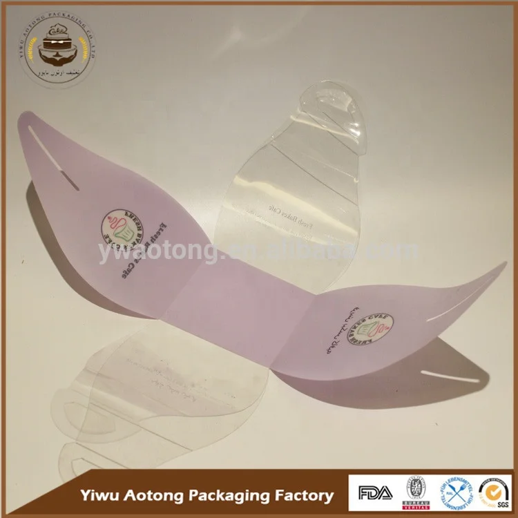 mini cupcake boxes PET clear plastic cake box for bakery packaging