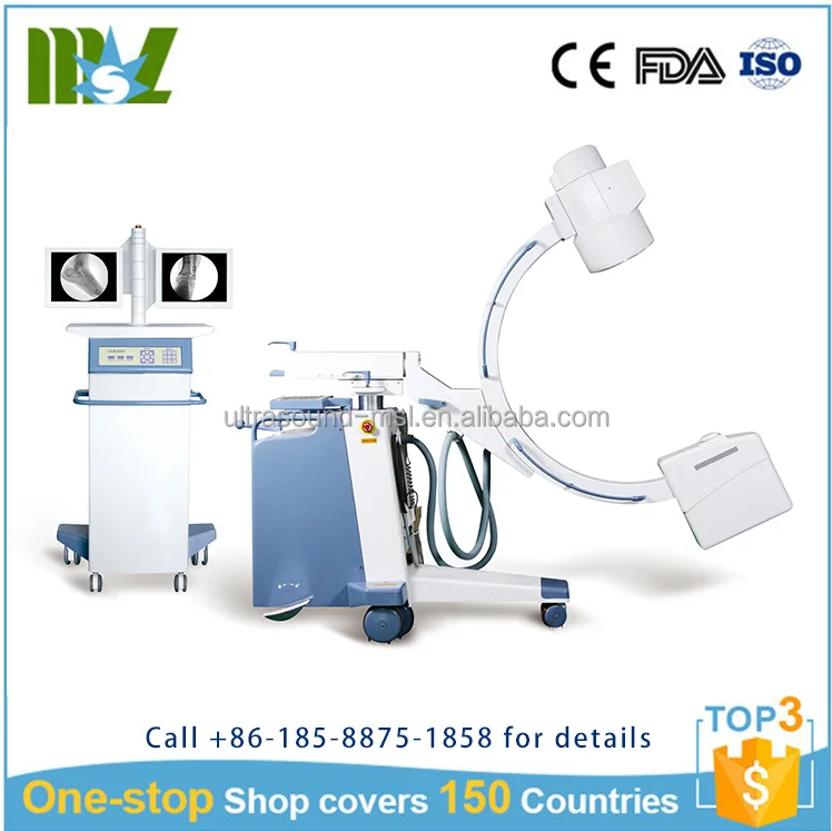 
CE approved high frequency 40KHZ 5KW portable C arm x ray fluoroscopy machine 