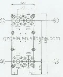 
Liquid Gaskted Plate heat exchanger for beverage machin 