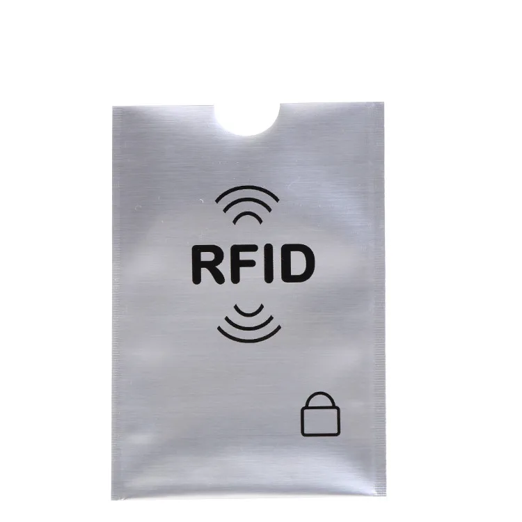 Contactless card protector rfid blocking money safe aluminum plastic credit card holder