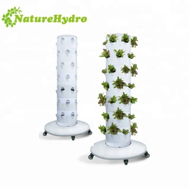 Commercial greenhouse aeroponic tower garden vertical farming