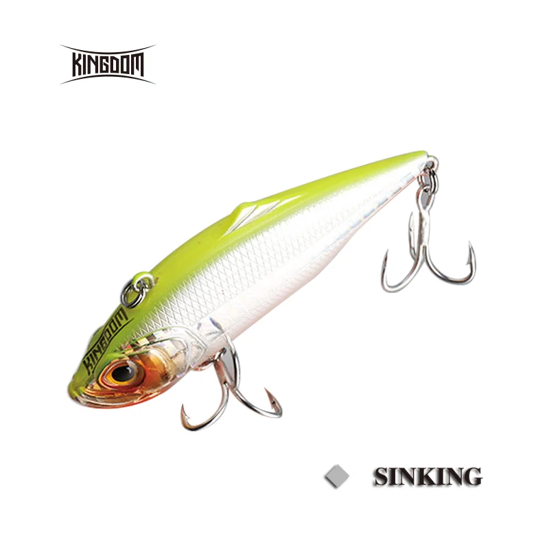 fishing lures sinking VIB 75mm 21.5g/27.2g,60mm 10.9g/14.3g hard bait of fishing tackle six colors available model 5504