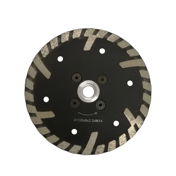 125mm diamond turbo saw blade with protected teeth