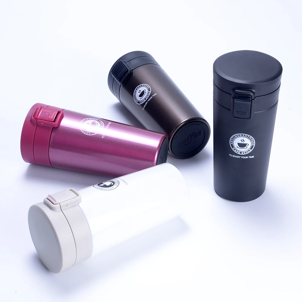 16.9 Oz Portable Thermal Insulated Coffee Tumbler Cups Double Wall Stainless Steel Wholesale Coffee Mugs Metal with Lid Modern