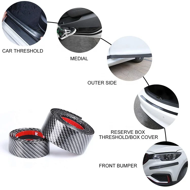 
Door Entry Guards Scratch Cover Protector Paint Threshold Guard,carbon fiber rubber car bumper Door Guard /Rear Bumper Guard Scr 