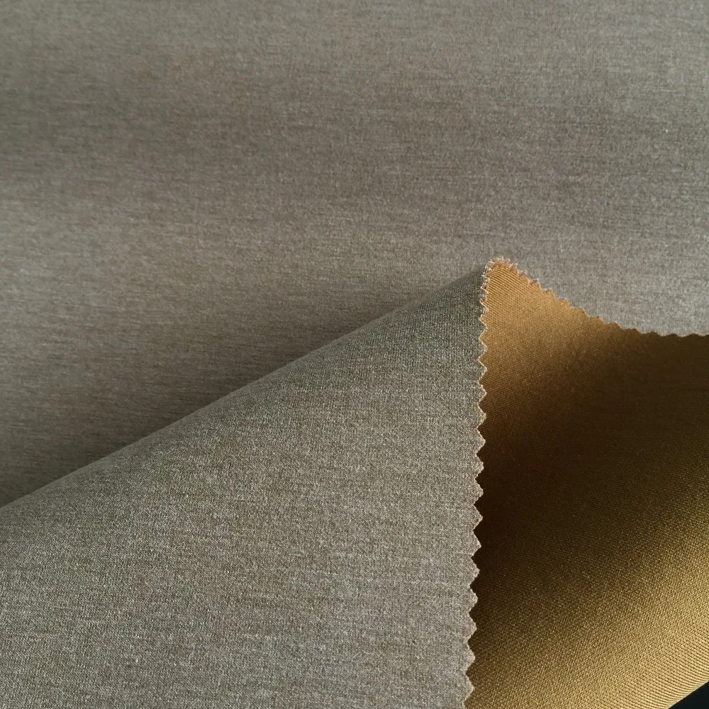 shaoxing YINI TR elastic double layer scuba knit fabric , air layer fabric