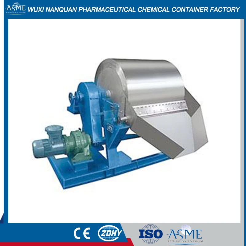 ASME Chemical Drum Flaker With Cover for drying