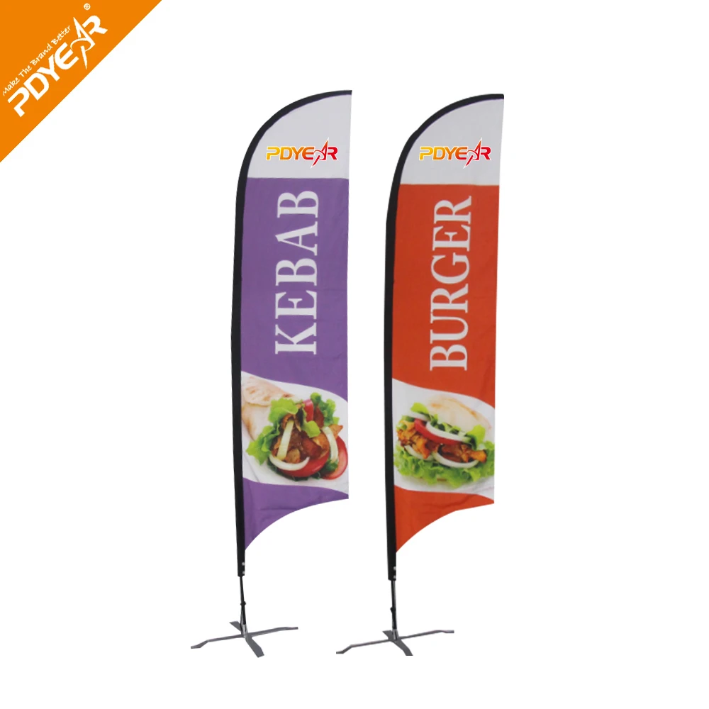 Outdoor Promotion Shark fin Banners Bow Flag