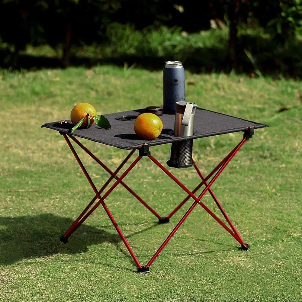 lightweight small aluminum frame portable travel folding table