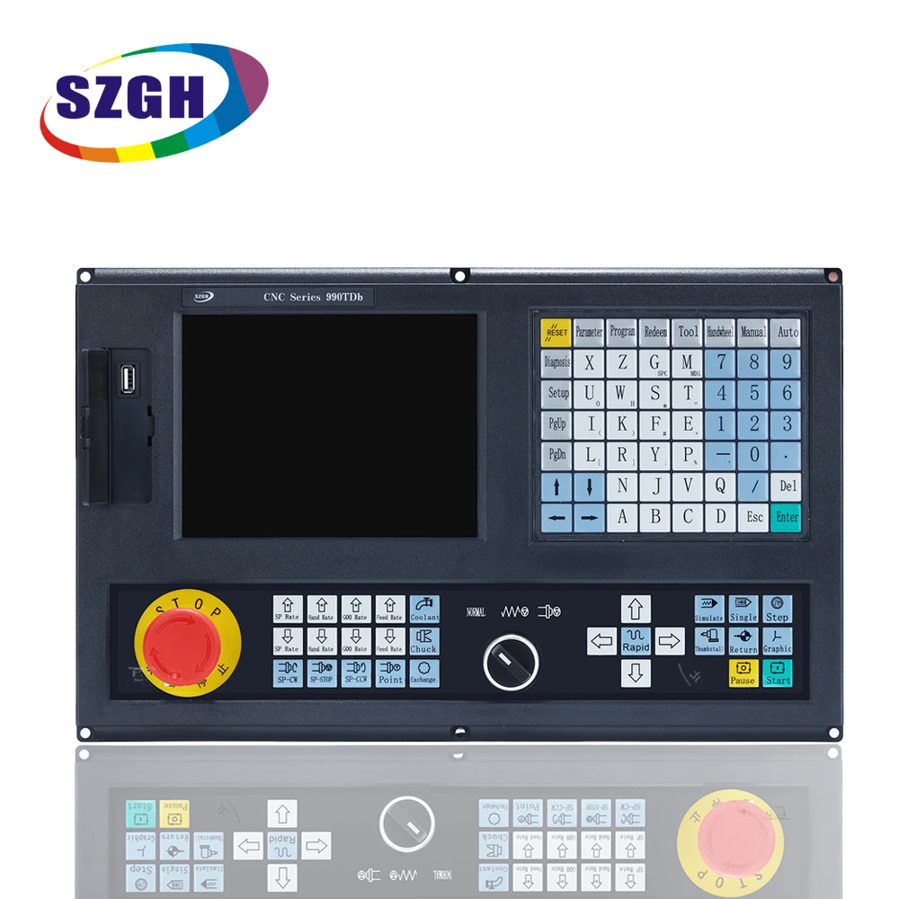 SZGH high quality DSP + PLC Cheap 990TD series lathe 2-axis CNC controller 2 axis cnc kit
