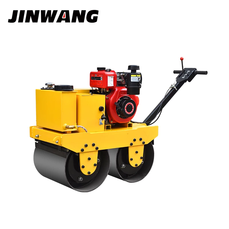 High quality 450mm double drum walk behind vibratory road roller for sale