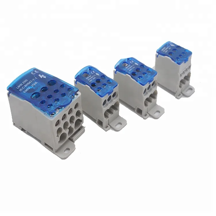 Однополярная распределительная коробка серии UKK на Din-рейку, распределительный блок питания, LW UKK-125