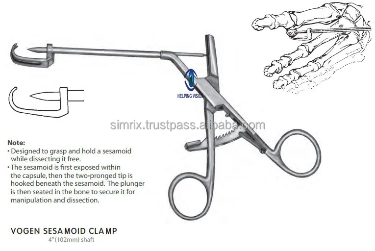  Зажим для хряща и кости Dingman 7 5 дюйма угловые зубья 2x2 с зубцами ортопедические/костные инструменты Simrix