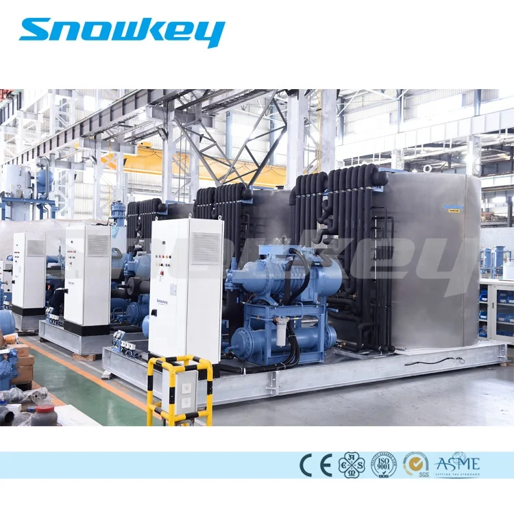 
Snowkey 40 Tons Ice Making Machine Flake Ice Machine for Ice Plant 