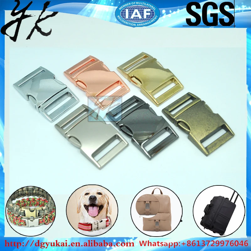 Metal side release buckles curved metal buckles for backpack