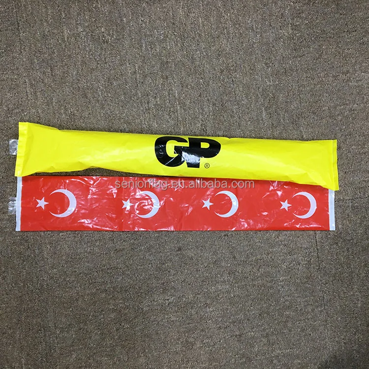 
2018 World Cup Russia Offical hand holiday ornaments PE Inflatable Cheering stick ballons 