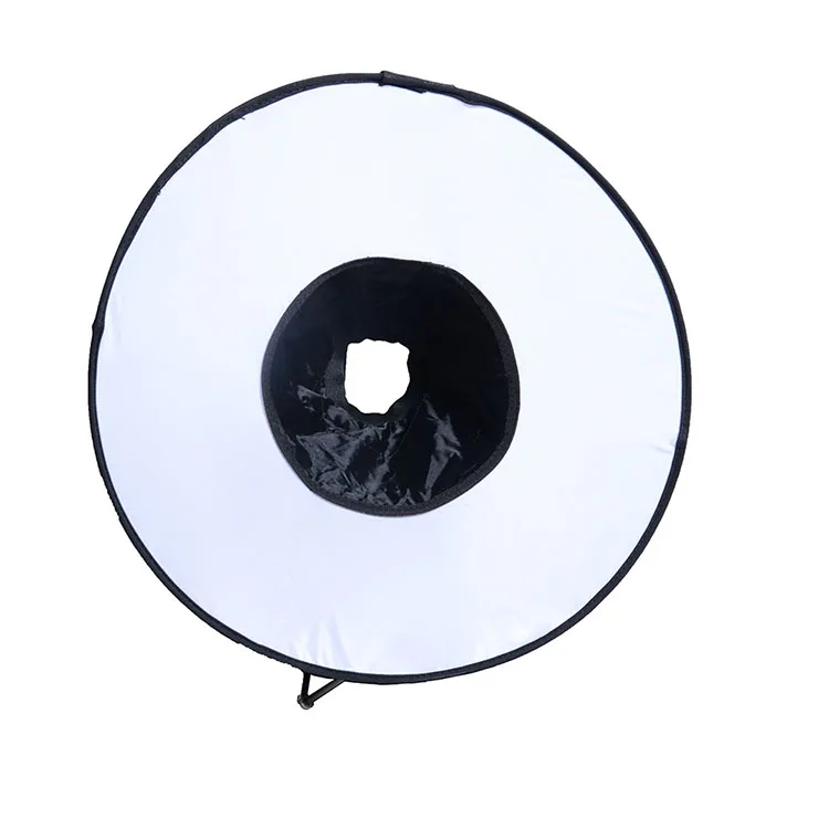 
45cm Round Style Macro Portrait SpeedLite Flash Light Foldable Diffuser Softbox 